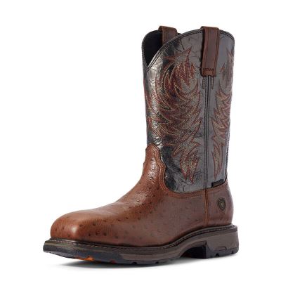 Ariat Work: WorkHog Composite Toe Zapatos de Seguridad Hombre - Marrones Oscuro (VYMWS8349)